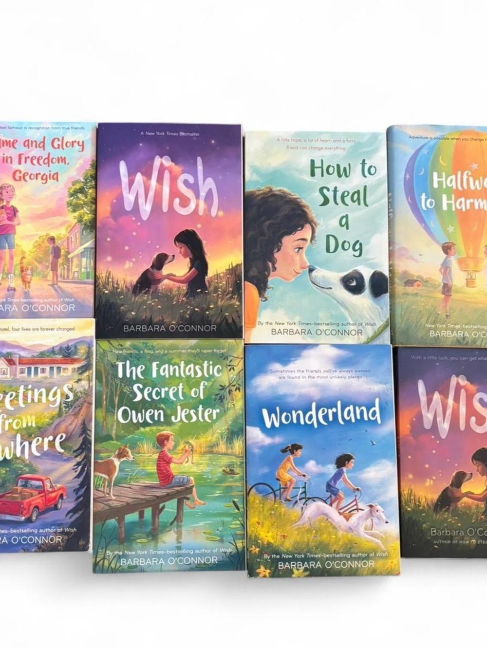 Barbara O'Connor Children's Book Lot - Eight Books